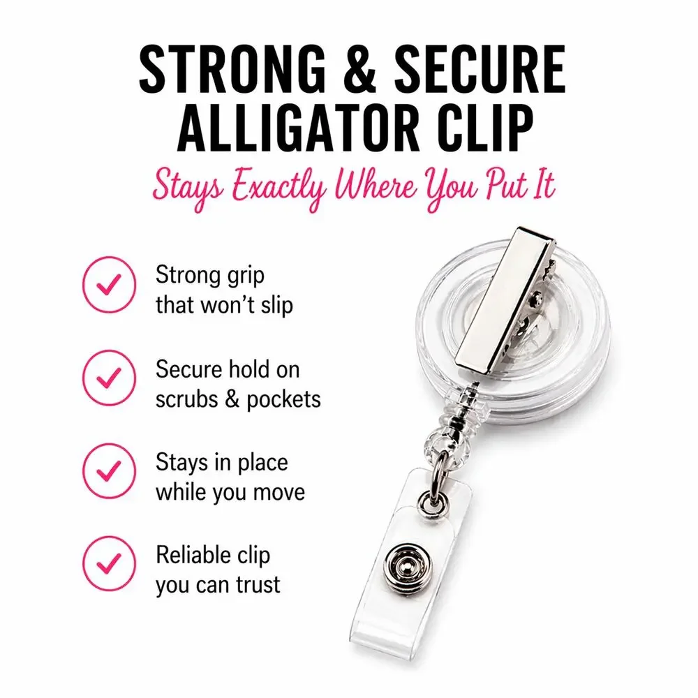 Badge Reel Funny Faith I Love Jesus But I Cuss Retractable ID Holder - Picture 2 of 7